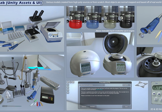 Virtual Lab Art (Unity 3.5)